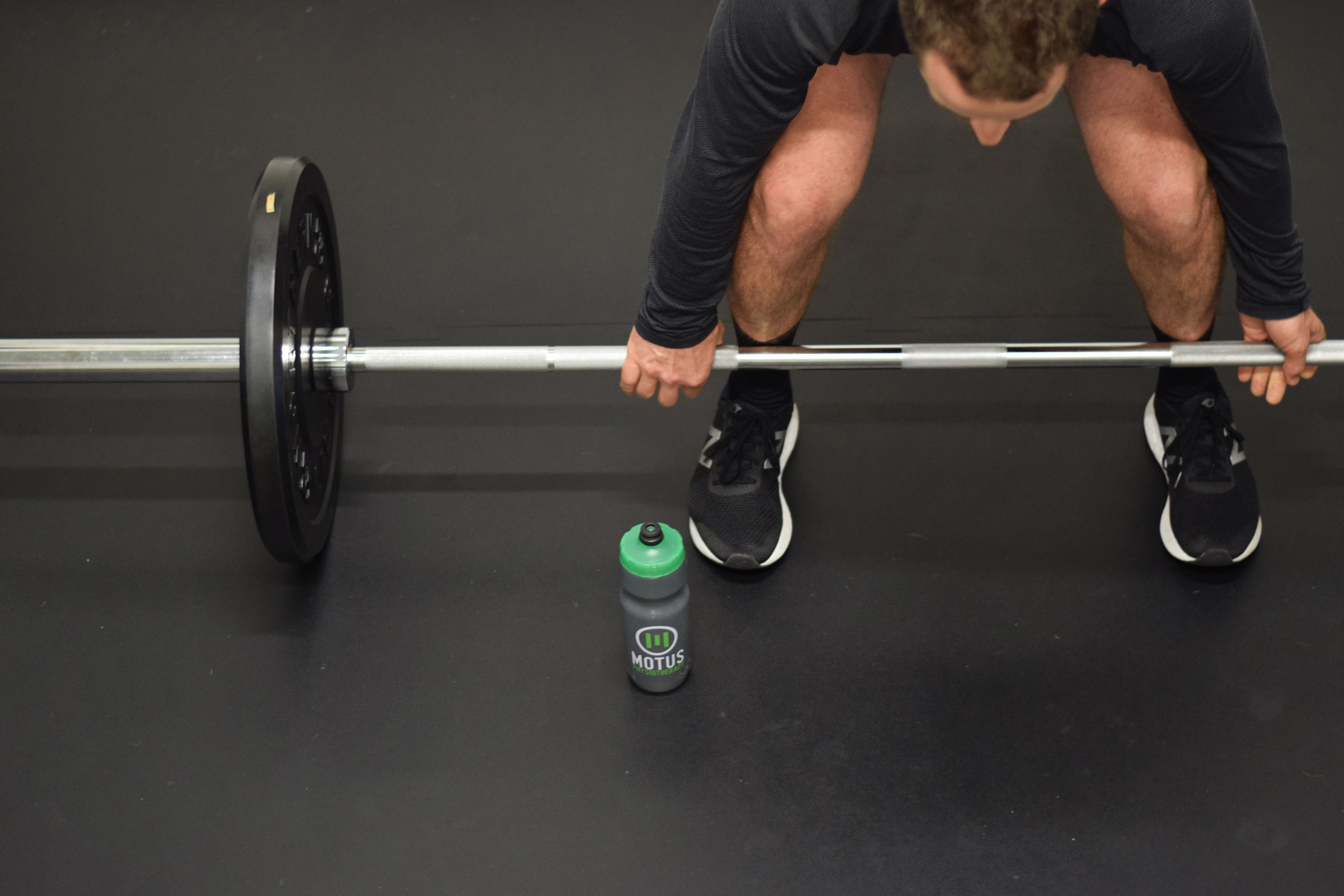 Barbell deadlift prep